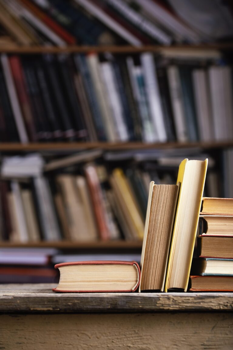 front-view-hardback-books-library